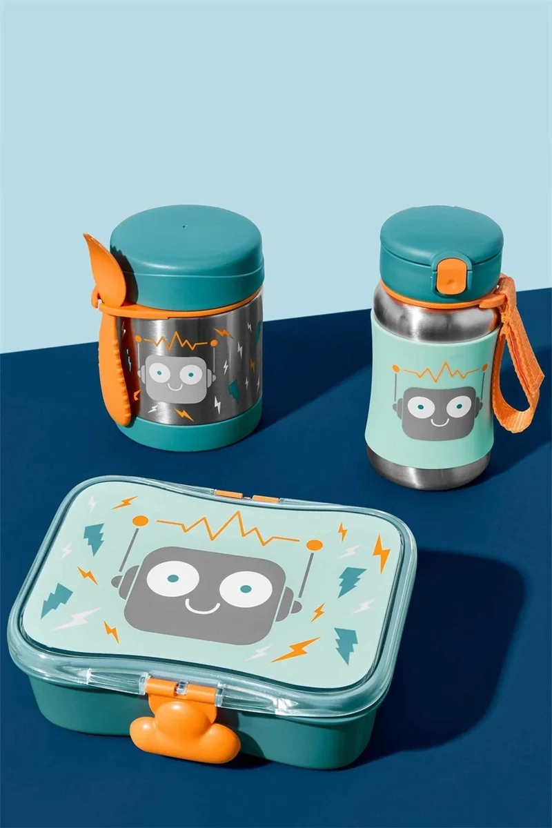 سكيب هوب Zoo Stainless Steel Thermos 325ML Robot