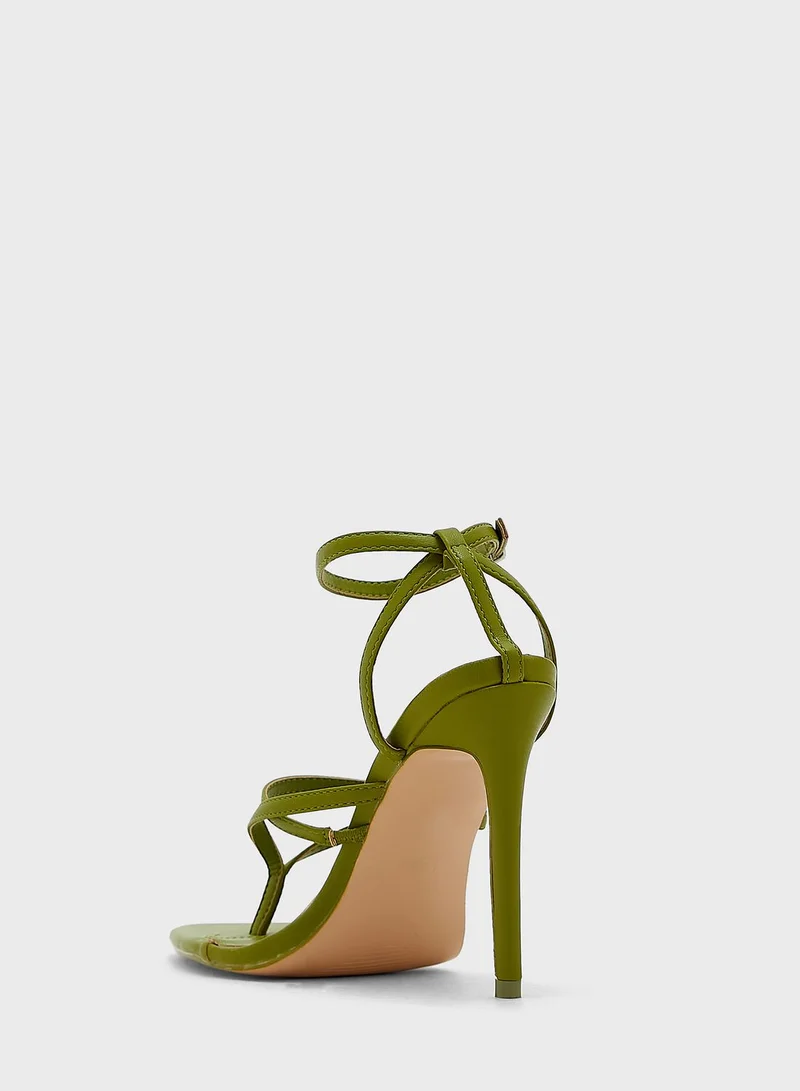 PUBLIC DESIRE Multi Strap High Heel Sandals