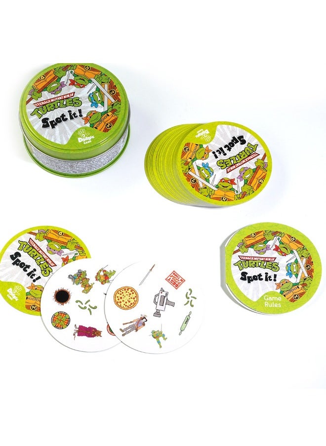 Spot it Spot It! Ninja Turtles Card Game, Matching Game, Fun Kids Game for Family Game Night, Travel Game for Kids, Great Gift for Kids, Age 7+, 2 to 8 Players Average Playtime 15 Minutes  - Image 5