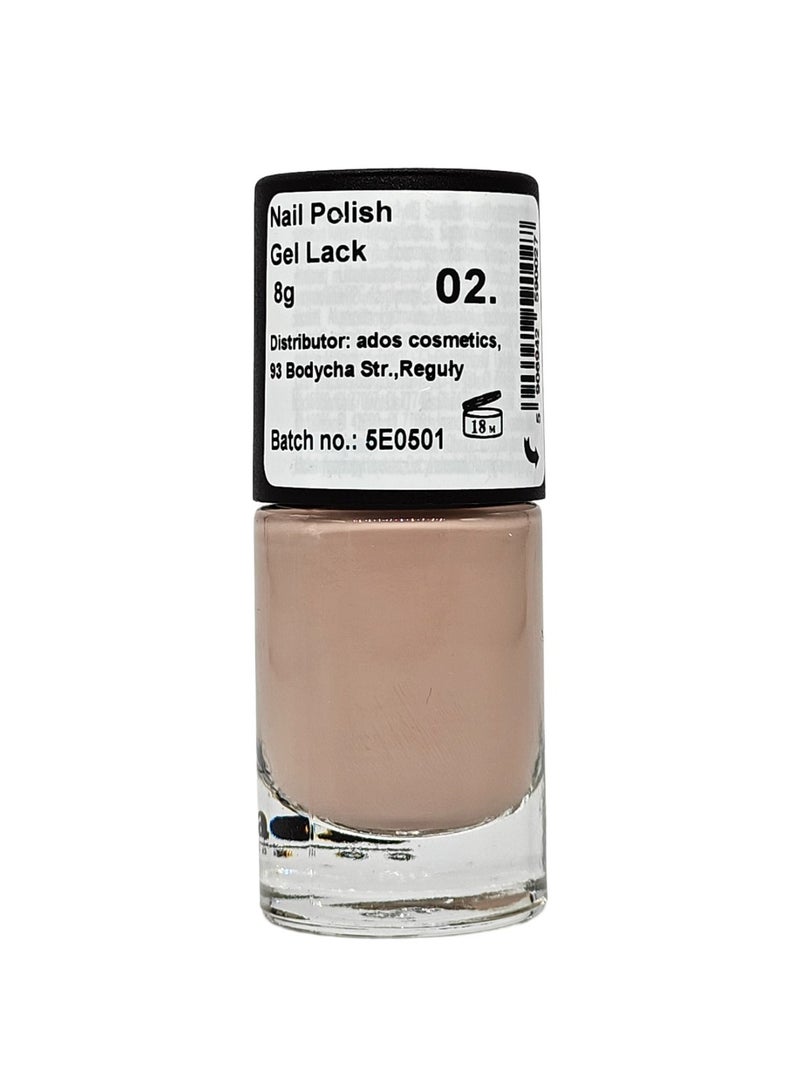 ados Nail Polish Gel Lack 8 g - No. 02 - Image 2