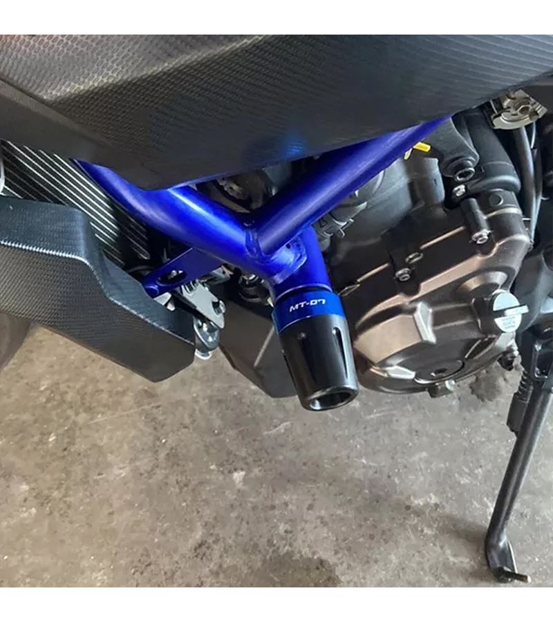 Blue Engine Crash Pad Bobbins Falling Protection For Motorcycle Mt07 Tracer - Image 4