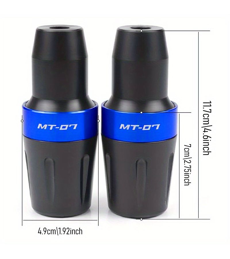 Blue Engine Crash Pad Bobbins Falling Protection For Motorcycle Mt07 Tracer - Image 2