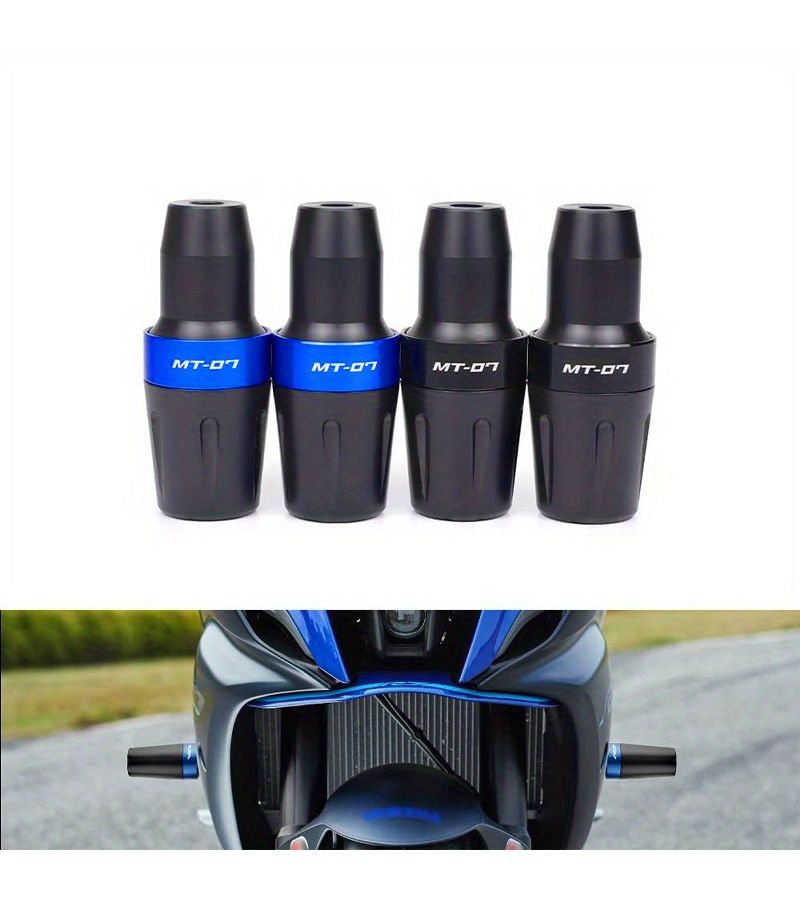 Blue Engine Crash Pad Bobbins Falling Protection For Motorcycle Mt07 Tracer - Image 3