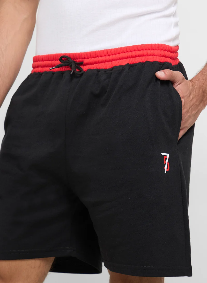 Seventy Five Drawstring Casual Shorts