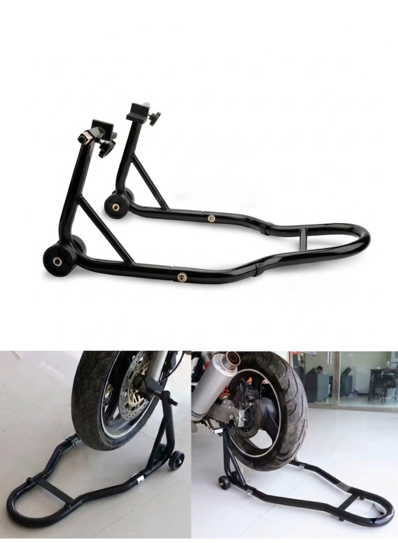 HAYALUX Heavy Duty Motorcycle Rear Wheel Paddock Stand, 450KG/992LBS Capacity Universal Motorcycle Lift Stand with U & L Fork Adapters, Rear Wheel Maintenance Stand for Dirt Bikes, Sport Bikes, Honda, Yamaha, Suzuki & Kawasaki - Image 1