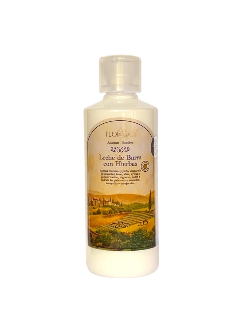 Florigan Nutritive Skin Lotion "Leche de Burra" with Herb & Yuca Extracts Florigan® 500ml. 