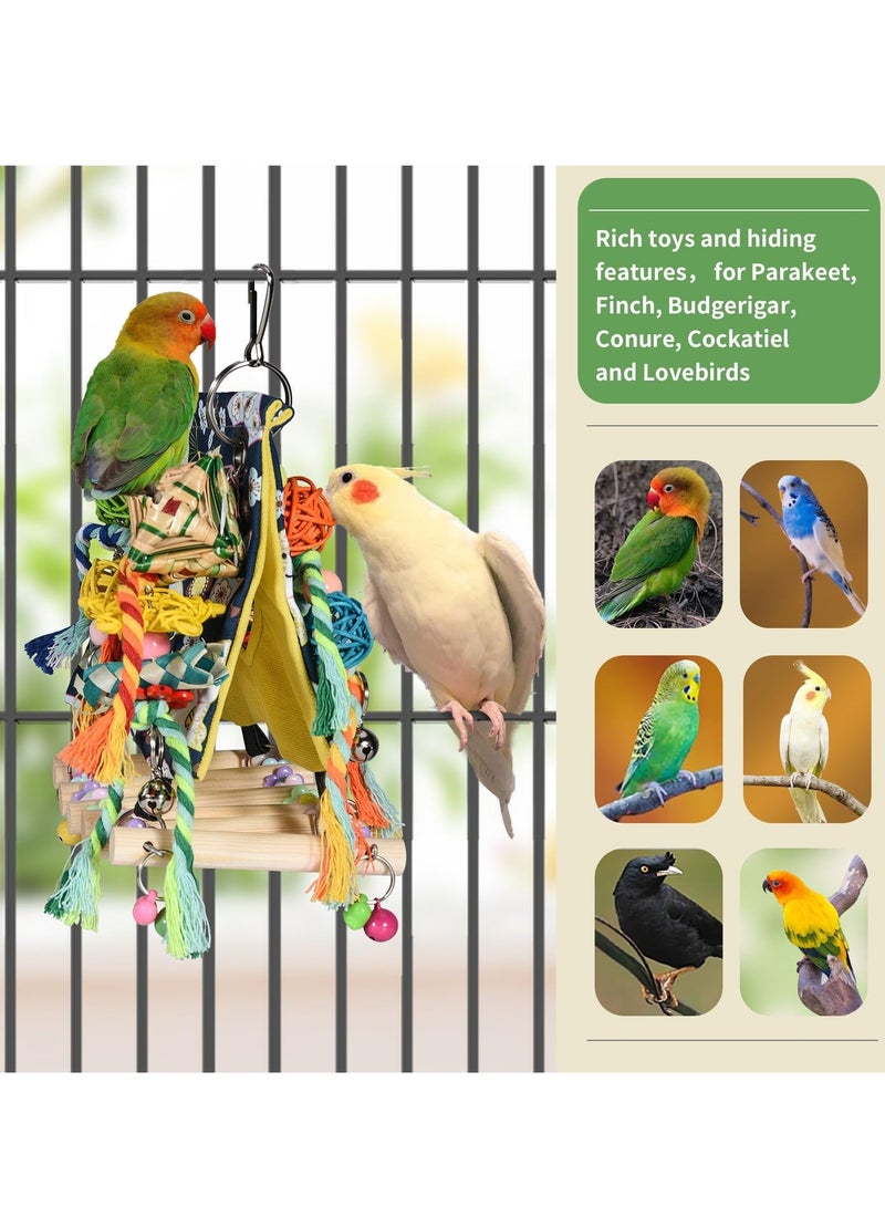 Bird Foraging Toys, Bird Toys with Array of Chewable Parrot Toys,Climbing Toys for Small to Medium Parrot, Suitable for Lovebird, Parakeet, Budgie, Conure, Cockatiel - Image 4