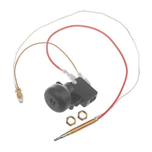 Timsec Outdoor Patio Heater Thermocouple Sensor and Tip Over Switch with M8 x 1 End Connection Nuts M6 x 075 Thermocouple Head Thread and 2 Screw Nuts 162 Length Wire and 025 Flat Terminal - Image 3