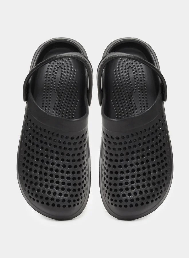 Take Two Solid Slip-On Heel Strap Clogs