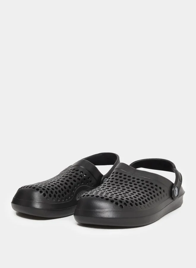 Take Two Solid Slip-On Heel Strap Clogs