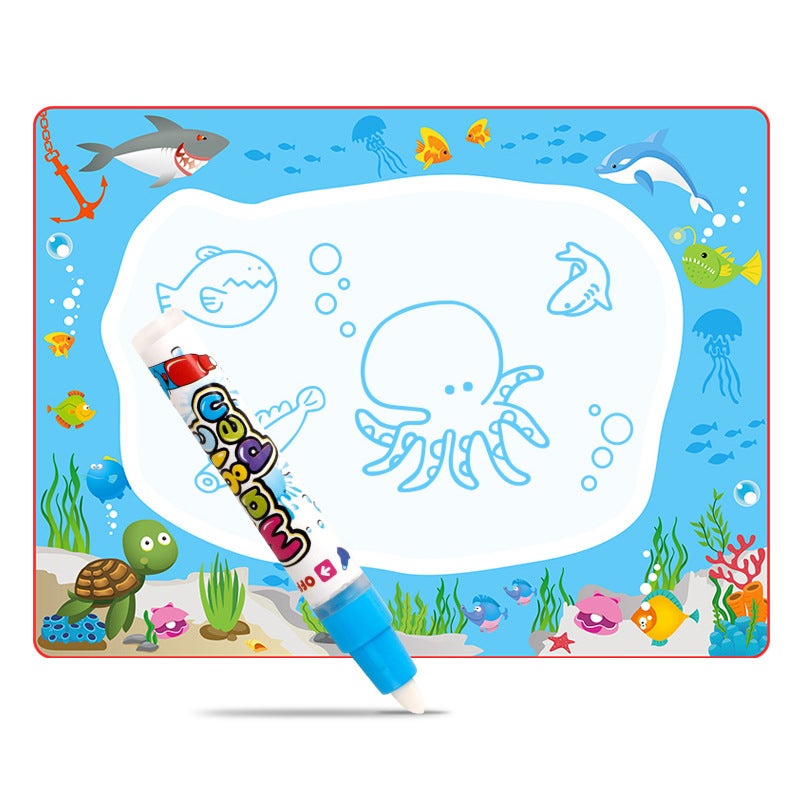 Large Children'S Water Canvas Colorful Magic Water Canvas Writing Blanket Clear Water Drawing Board Graffiti Pad - Image 3