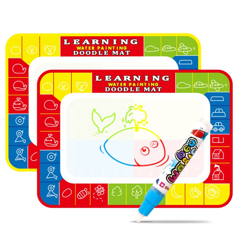 Large Children'S Water Canvas Colorful Magic Water Canvas Writing Blanket Clear Water Drawing Board Graffiti Pad - Image 1