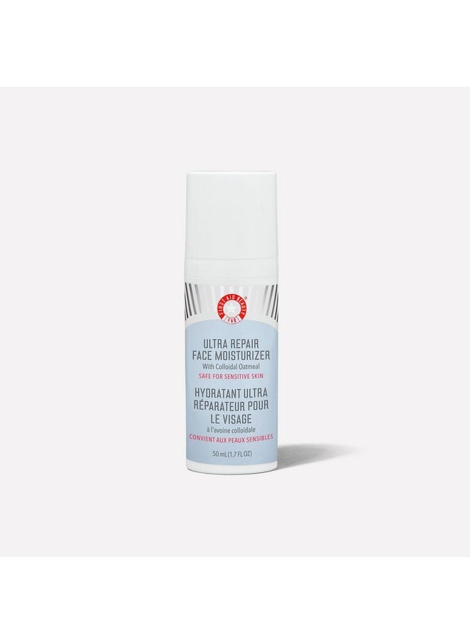 First Aid Beauty - - Ultra Repair Face Moisturizer, Soothing Face Colloidal Oatmeal, Everyday Lightweight Non-Comedogenic Formula Helps Soften Skin With Ceramides And Shea Butter, 1.7 Oz - Image 1