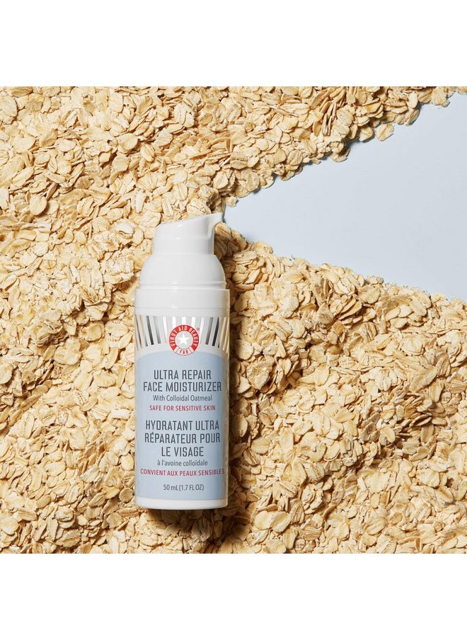 First Aid Beauty - - Ultra Repair Face Moisturizer, Soothing Face Colloidal Oatmeal, Everyday Lightweight Non-Comedogenic Formula Helps Soften Skin With Ceramides And Shea Butter, 1.7 Oz - Image 1