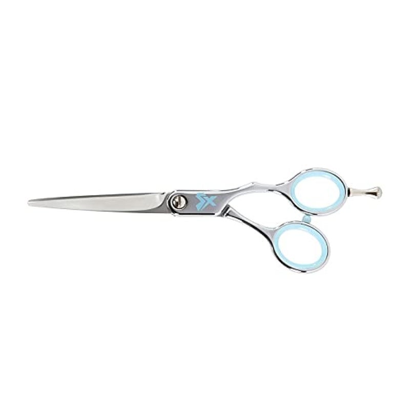 Cricket Shear Xpressions 575 Professional Hair Cutting Scissors  Barber Scissors Japanese Stainless Steel Comfort Silencer Ideal for Stylists and Home Use Silver Tongue