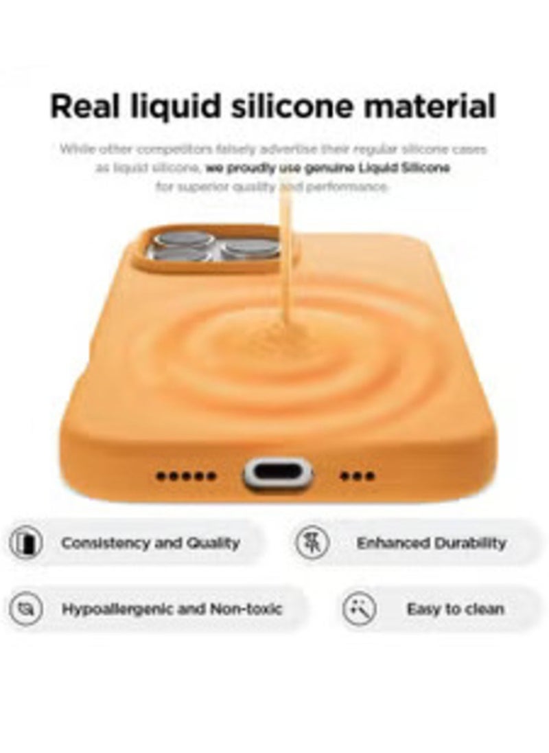 Raxoom iPhone 16 Pro Case Cover - Full Body Protection, Shockproof, Slim, Anti-Scratch with Soft Microfiber Lining - Orange - Image 2