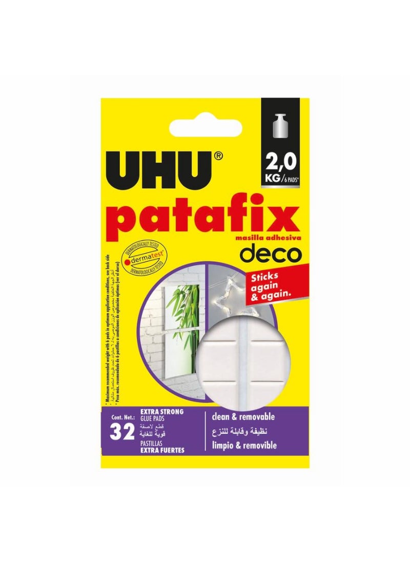 UHU حزمة لاصقات UHU Patafix Homedeco 32 قطعة