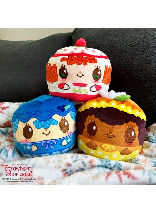 TeeTurtle Strawberry Shortcake Scented Reversible Plush - Strawberry Shortcake and Custard - Cute Kawaii 6" Strawberry Scented Plushie - Image 5