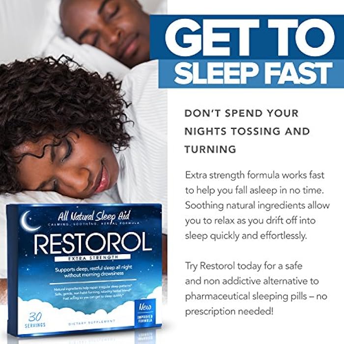 Restorol | Natural Sleep Aid – Help Sleep Cycle – Get Restful Sleep (30ct) 30 Count (Pack of 1) - Image 2