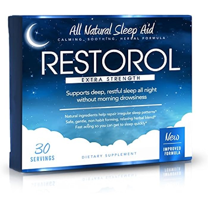 Restorol | Natural Sleep Aid – Help Sleep Cycle – Get Restful Sleep (30ct) 30 Count (Pack of 1) - Image 1