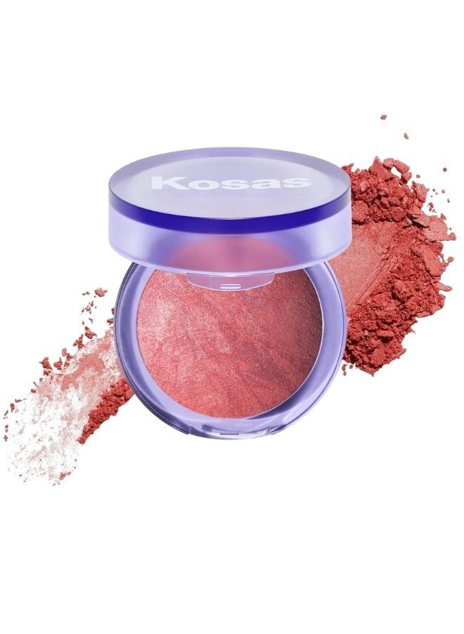 كوساس أحمر خدود بلاش إز لايف مخبوز وخالي من التلك ومشرق، تريل - برتقالي دموي نابض بالحياة 4.5 جرام - Image 1