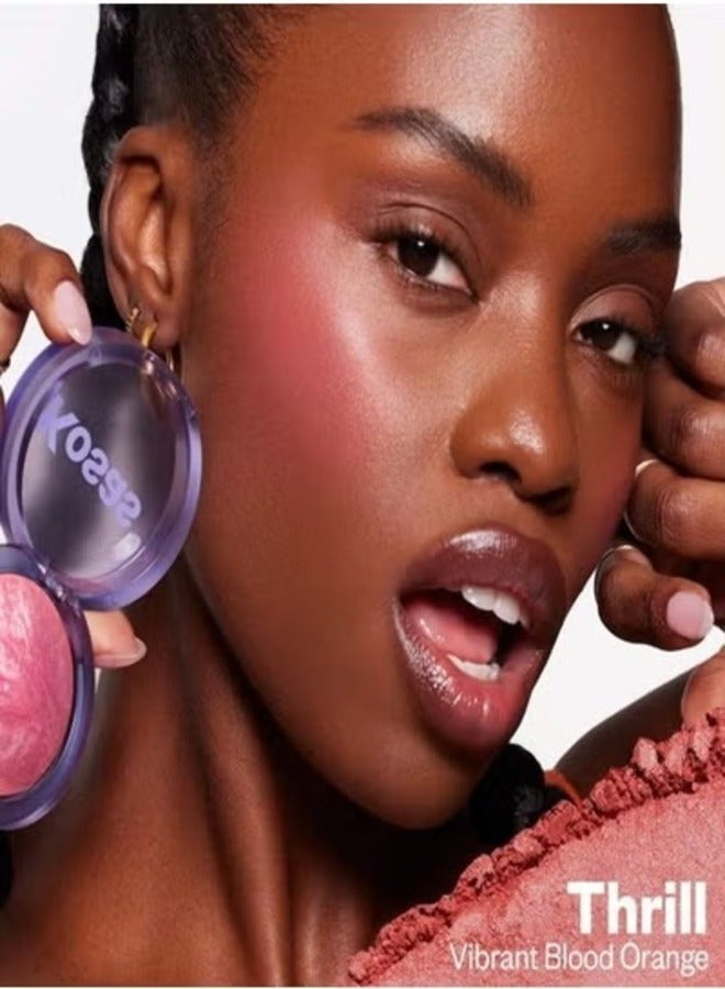 كوساس أحمر خدود بلاش إز لايف مخبوز وخالي من التلك ومشرق، تريل - برتقالي دموي نابض بالحياة 4.5 جرام - Image 2