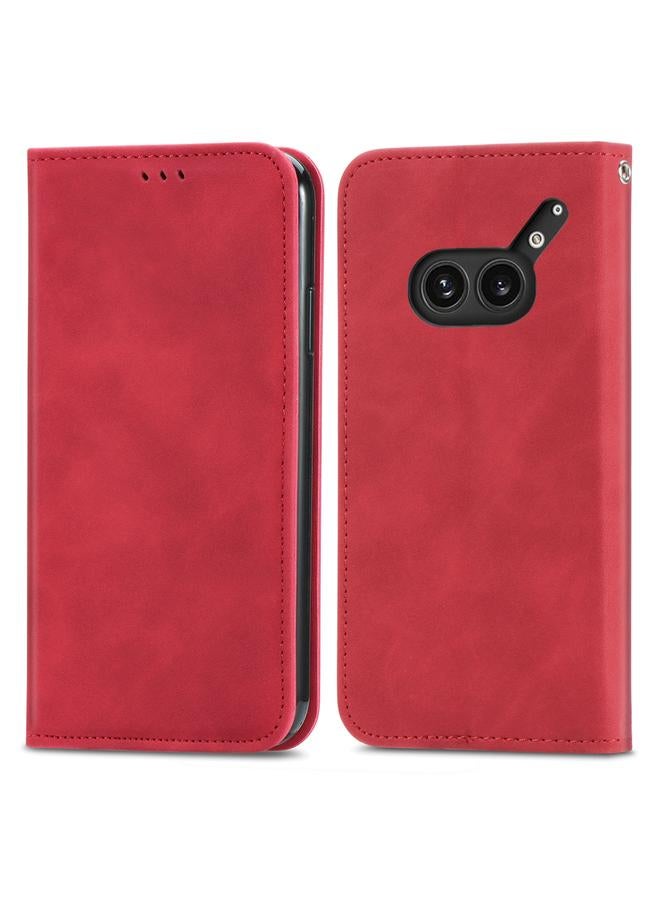S-TOP Case For Nothing Phone 2a Plus Retro Skin Feel Magnetic Flip Leather Phone Case - Image 2