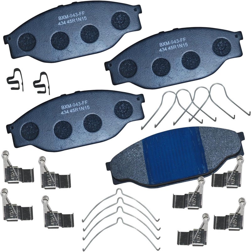Bendix Premium SBM434 Semi-Metallic Front Brake Pads for Toyota Pickup 1995-1989, T100 1998-1993 - Image 1