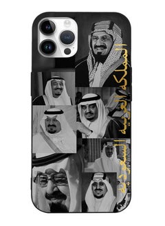 Okteq TPU Protection and Hybrid Rigid Clear Back Cover Case Kings of Saudi Arabia for Apple iPhone 14 Pro  - Image 1