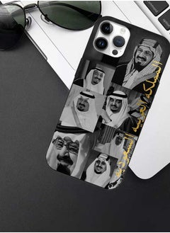 Okteq TPU Protection and Hybrid Rigid Clear Back Cover Case Kings of Saudi Arabia for Apple iPhone 14 Pro  - Image 2