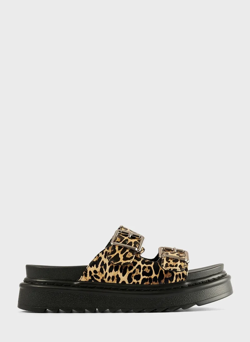 NA-KD Profile Buckle Sandals