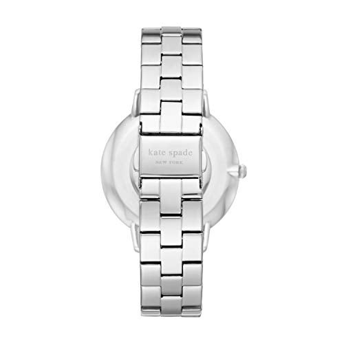 Kate Spade New York Women's Morningside Quartz Stainless Steel Three-Hand Watch, Color: Silver (Model: KSW1493) - Image 3