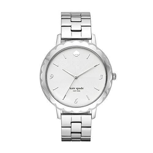 Kate Spade New York Women's Morningside Quartz Stainless Steel Three-Hand Watch, Color: Silver (Model: KSW1493) - Image 1