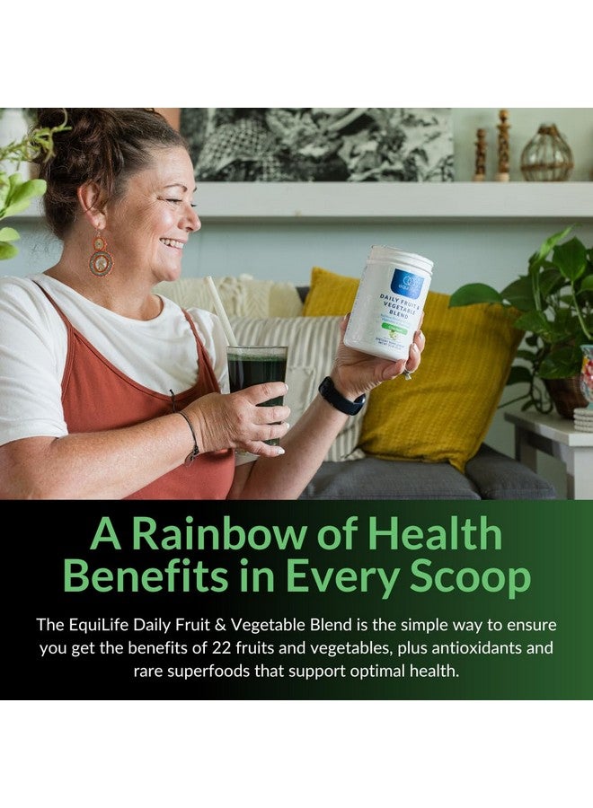 Equilife - Daily Fruit & Vegetable Blend, Fruits and Vegetables Supplements, Vitamin C, 9 Essential Amino Acids, Promotes Energy, Low-Sugar, Easy-to-Use, Vegan, Non-GMO (Crisp Apple, 30 Servings Tub) - Image 4