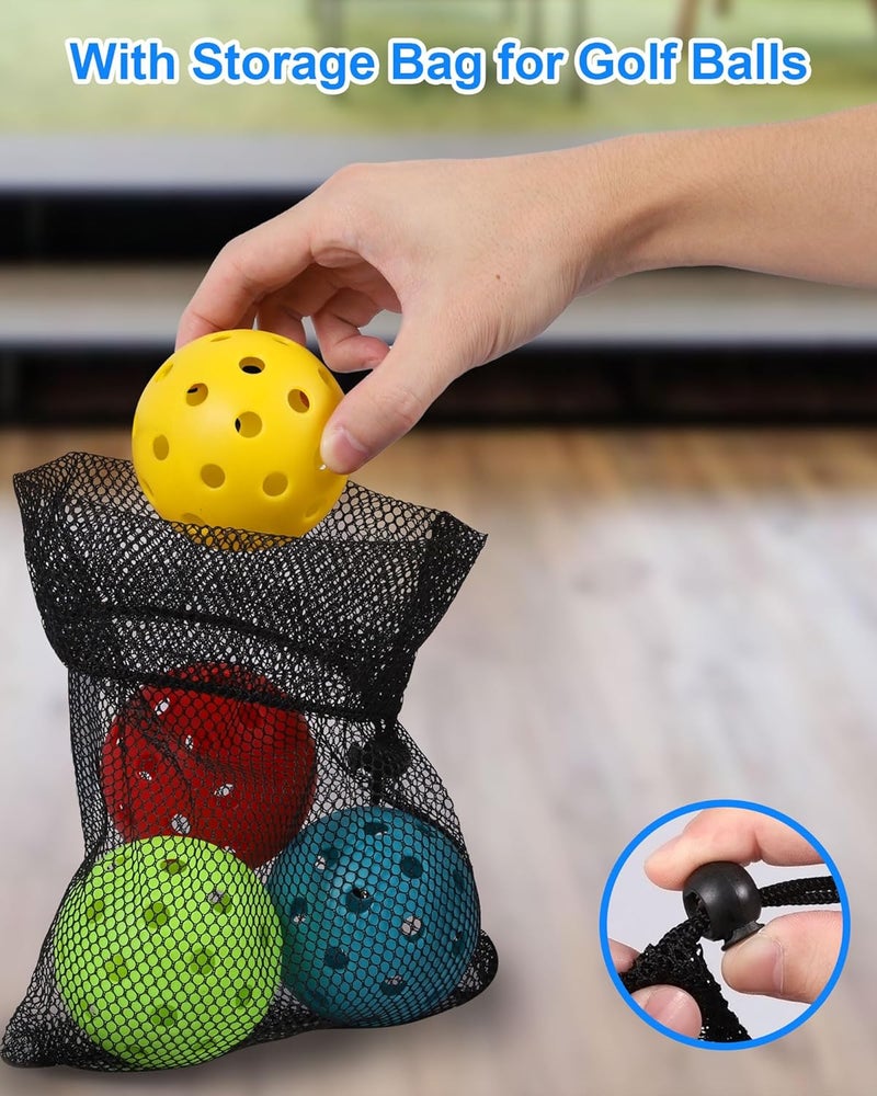 Hotwind 6-Pack Backyard Golf Game Replacement Balls Colorful 3" Practice Golf Balls with Carry Bag Compatible with Yard Games Perfect for Family Outdoor Party Play - Image 4