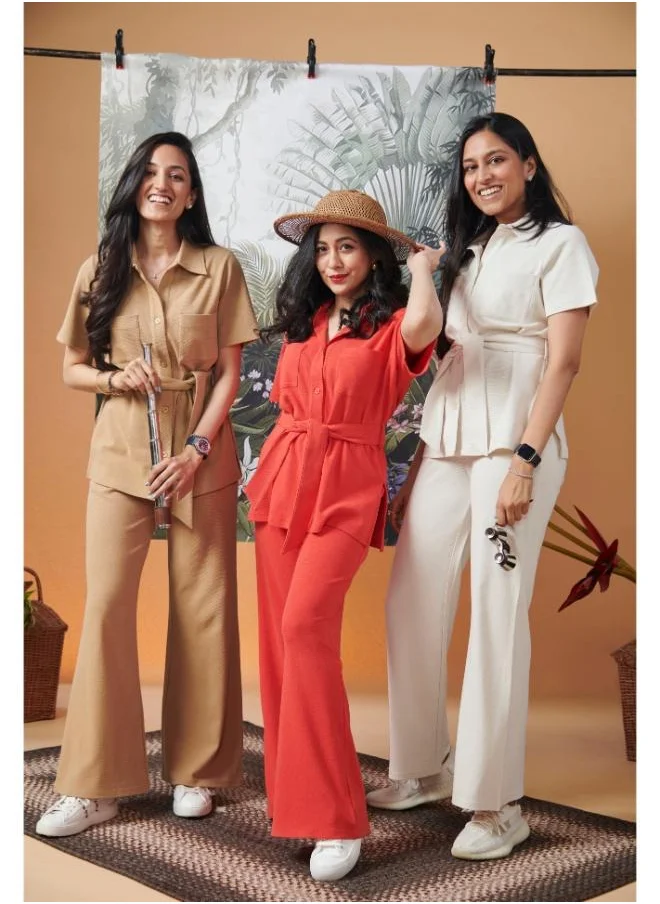 نسيسيرا Mini Waffle Safari Suits - Black