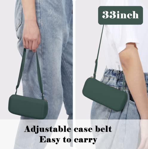 ESUFEIR Mini Sun Umbrella for Purse With Case, Small Compact UV Umbrella Travel Essentials, Lightweight Portable Parasol Windproof for Women Men Kids (Dark green) - Image 4