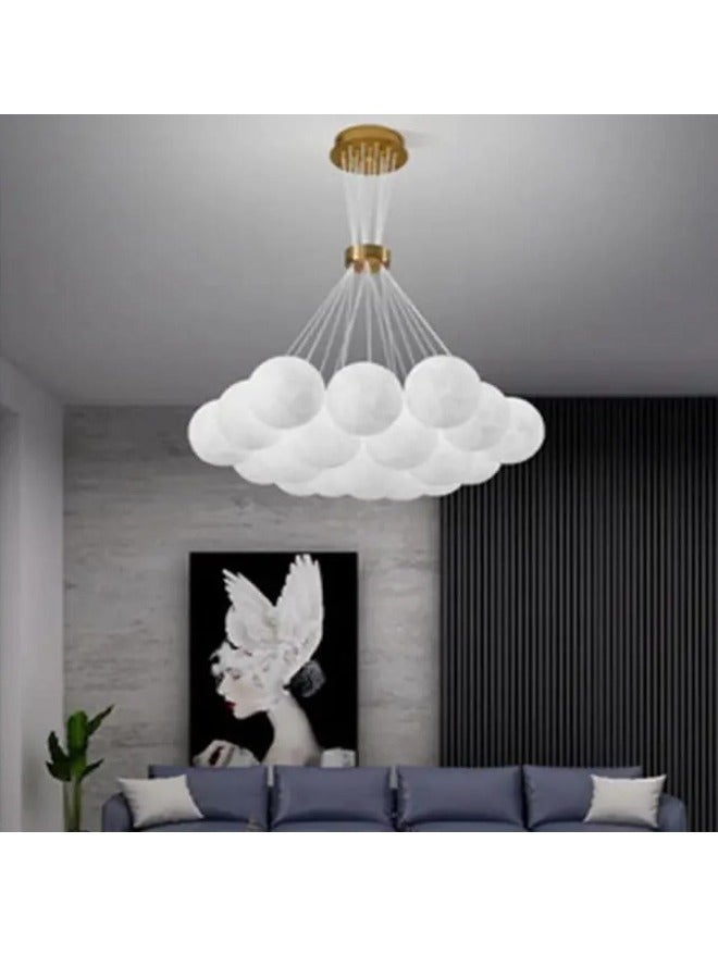 Loquat Modern Globe LED Chandelier – Luxurious Cloud-Like Cluster Design, 150cm Drop Height  40cm Width – Perfect for Dining Tables  Elegant Living Rooms - Image 2