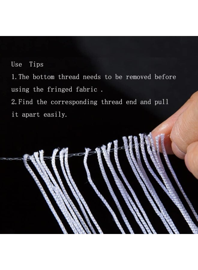 Red Fringe Trim Tassel Sewing Trim 6Inch Width 10 Yards Long for Clothes Accessories Latin Wedding Dress DIY Lamp Shade Decoration (Red)  - Image 4