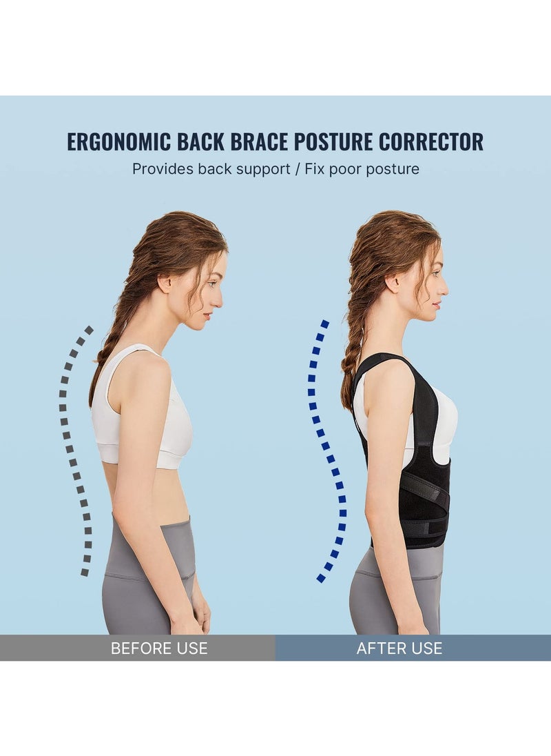 Bukela Posture Corrector for Men & Women: Back Support Belt with Adjustable Spine Corrector - Hunchback/Scoliosis Pain Relief & Breathable Mesh Design  - Image 4