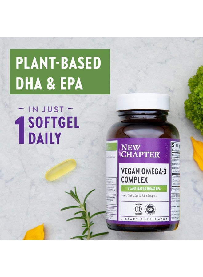 New Chapter Vegan Dha Epa And Dpa Supplement Vegan Omega3 Complex 30 Vegan Softgels - Image 3