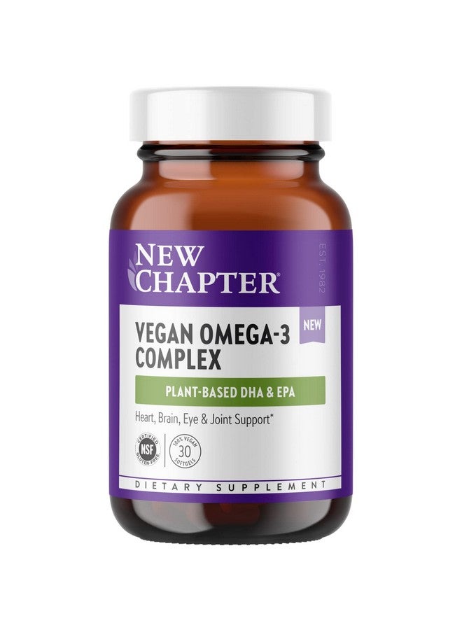 New Chapter Vegan Dha Epa And Dpa Supplement Vegan Omega3 Complex 30 Vegan Softgels - Image 1