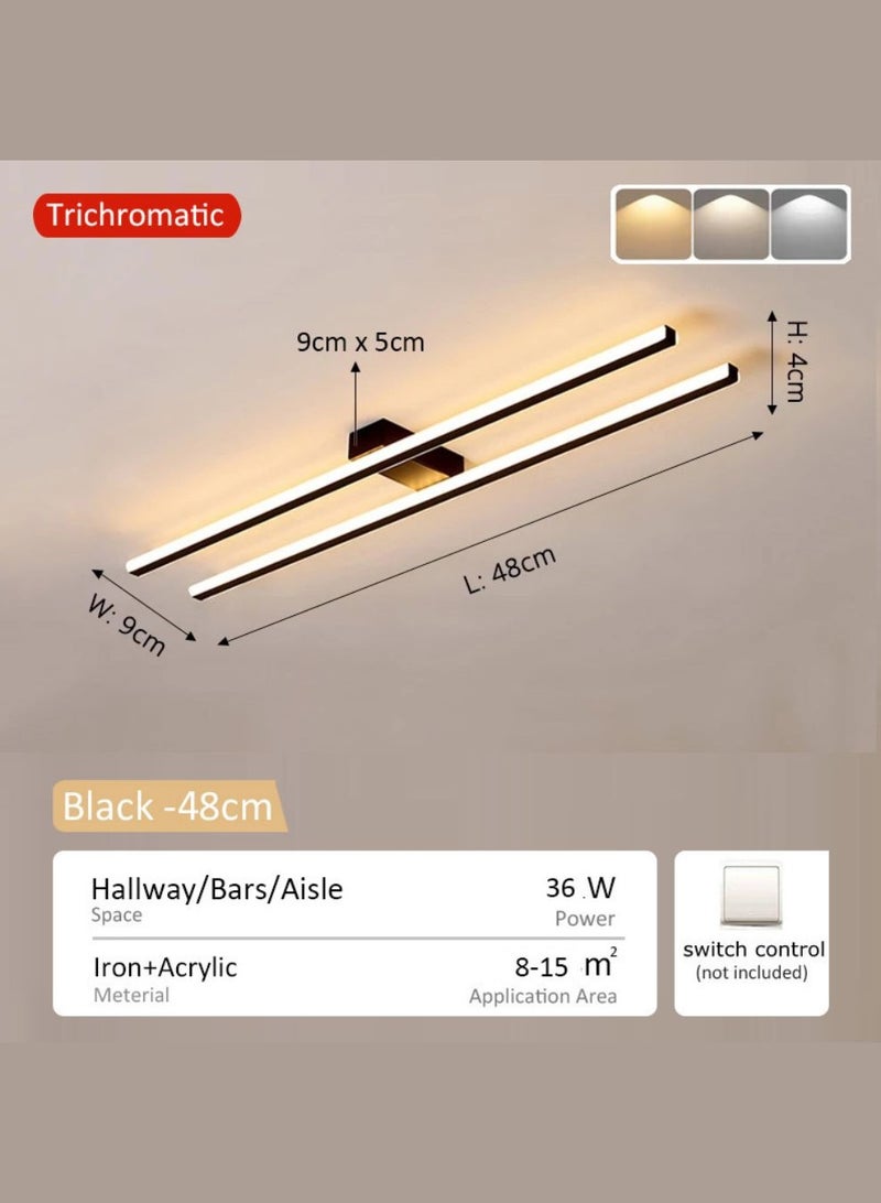 Trending Lights decoration lights led lights ceiling lights Adjustable Three-Color Temperature Modern and simple Applicable to living room, Aisle， Entrance， Cloakroom - Image 5