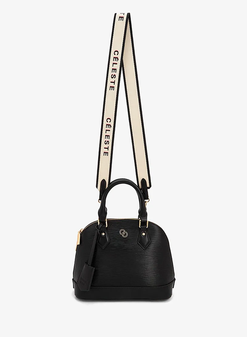 Celeste Textured Dome Bag With Detachable Strap
