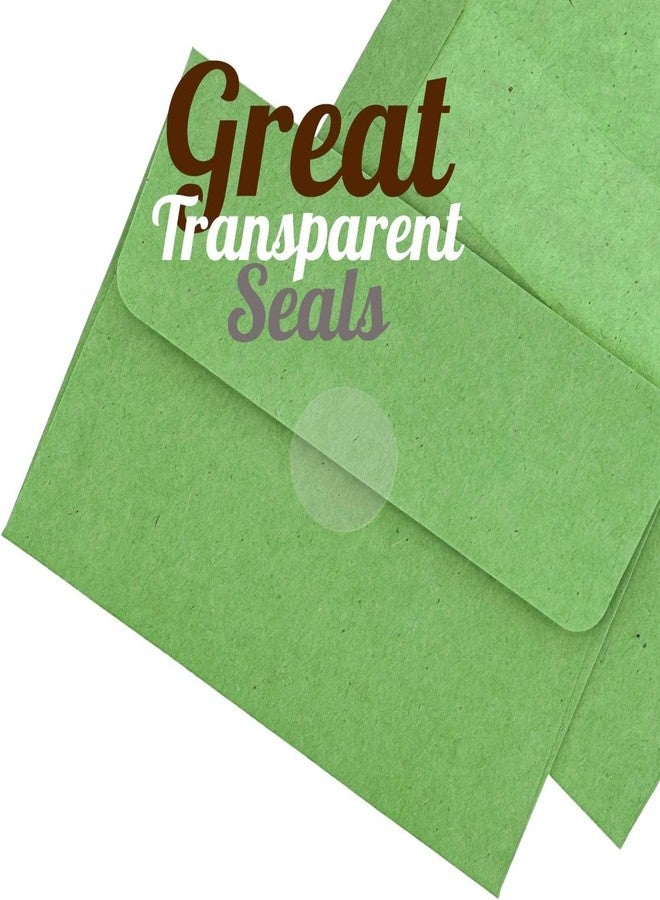 True-Ally 1000 pcs Crystal Clear Transparent 2 inch / 50mm Diameter Round Stickers, Envelope Tab Sealer Package Round Clear Seal Labels Self Adhesive Stickers (2 Inch/50mm (1000 Stickers)) - Image 3
