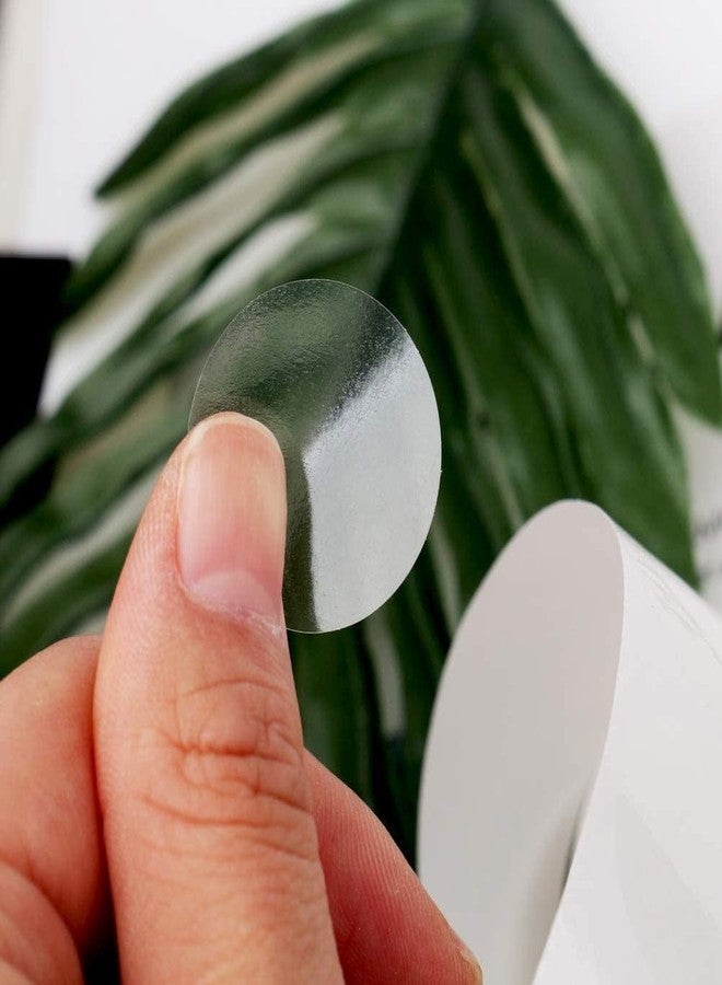 True-Ally 1000 pcs Crystal Clear Transparent 2 inch / 50mm Diameter Round Stickers, Envelope Tab Sealer Package Round Clear Seal Labels Self Adhesive Stickers (2 Inch/50mm (1000 Stickers)) - Image 5