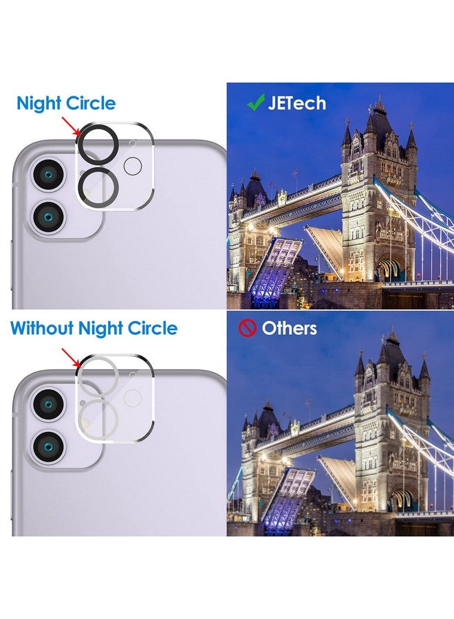 Jetech Screen Protector For Iphone 11 6.1 Inch With Camera Lens Protector Tempered Glass Film 2 Pack Each - Image 4