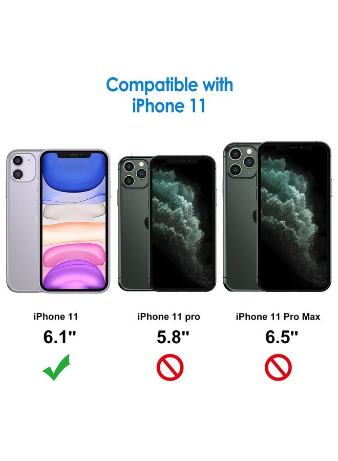 Jetech Screen Protector For Iphone 11 6.1 Inch With Camera Lens Protector Tempered Glass Film 2 Pack Each - Image 2