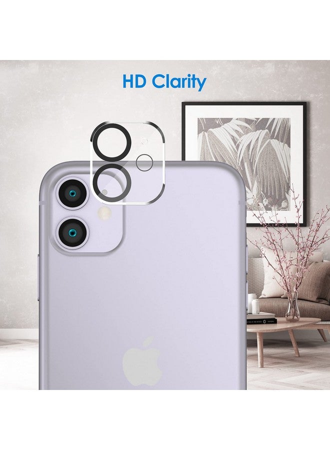 Jetech Screen Protector For Iphone 11 6.1 Inch With Camera Lens Protector Tempered Glass Film 2 Pack Each - Image 3