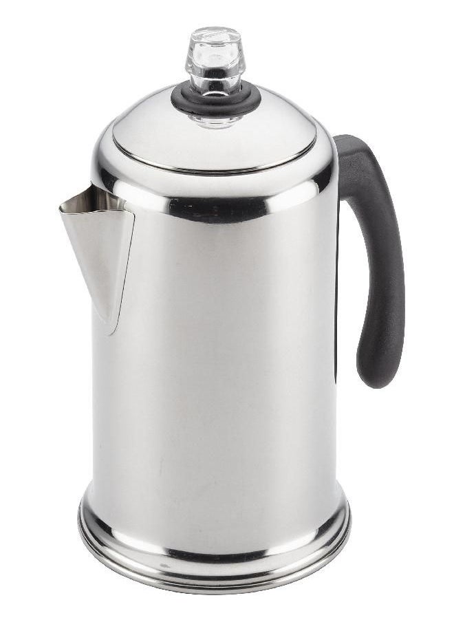 Farberware - Farberware 47053 Classic Stainless Steel Yosemite 12-Cup Coffee Percolator, 12 Cup Coffee Maker, Silver - Image 1
